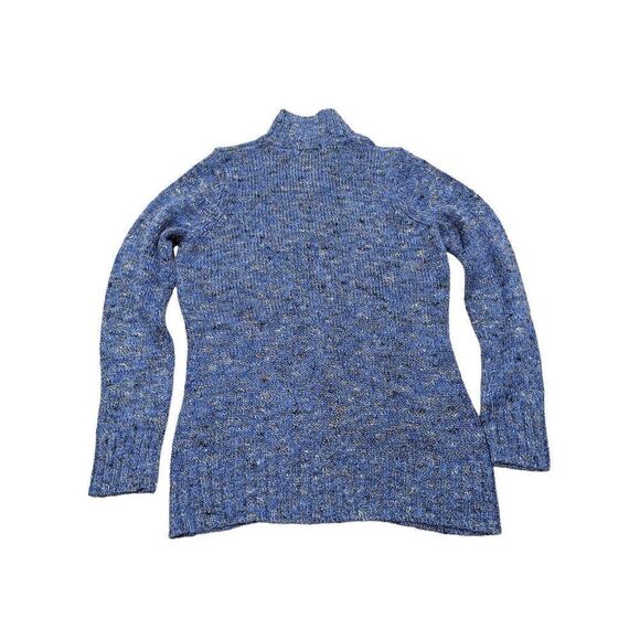 Liz Claiborne Women's Blue Marble 1/4 Zip Sweater Size PL - Picture 2 of 5